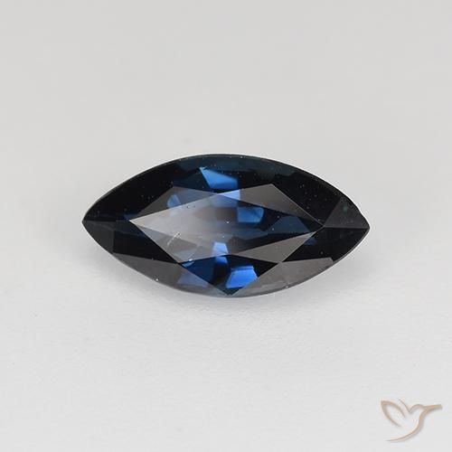 Saphir Bleu minuit naturelle Marquise, 0.70 ct, VVS-VS