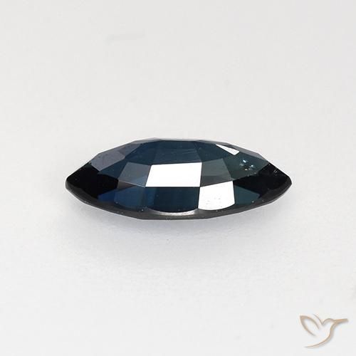 Saphir Bleu nuit naturelle Marquise, 0.74 ct, VVS-VS