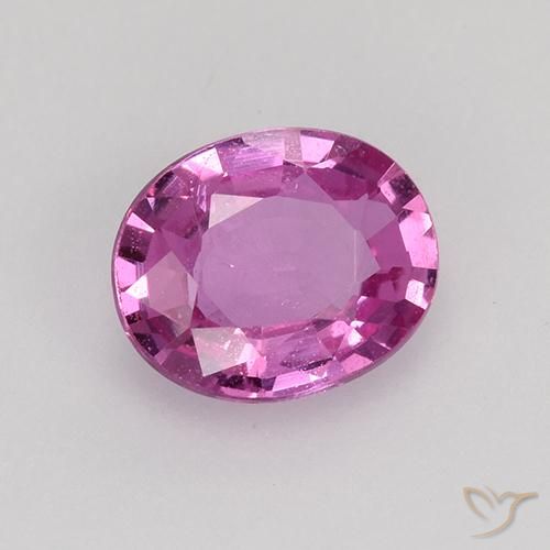 0.73ct Naturel Rose pourpre royal Saphir, ovale, VVS-VS