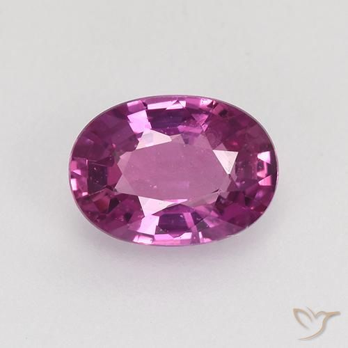 0.85ct Naturel Pourpre moyen-foncé Saphir, ovale, VVS-VS