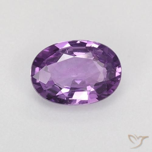 0.76ct Naturel Violet moyen Saphir, ovale, VVS-VS