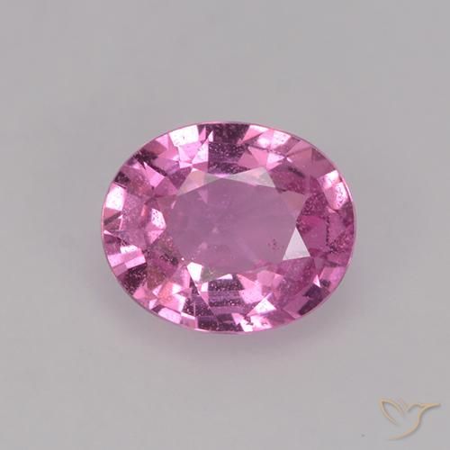 0.78ct Naturel Rose pourpre royal Saphir, ovale, VS, Photo A