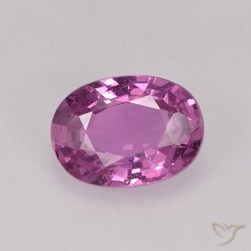 0.86ct Naturel Violet Rosâtre Saphir, ovale, VS