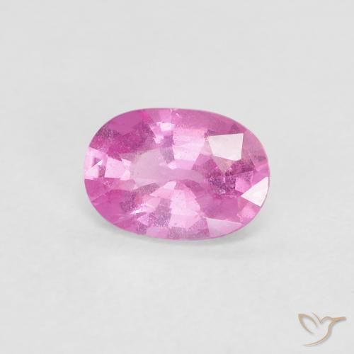 0.79ct Naturel Rose vif Saphir, ovale, VS