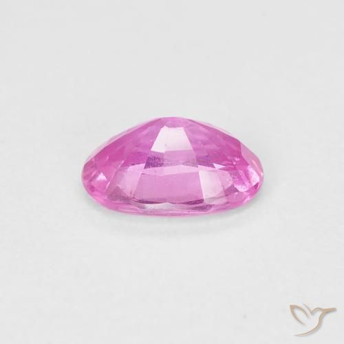 Saphir Rose vif naturelle ovale, 0.79 ct, VS