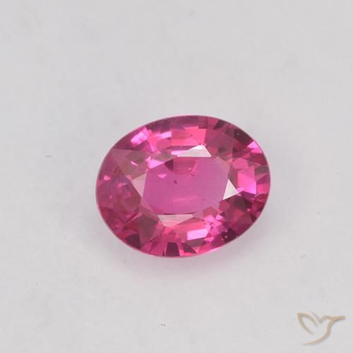 0.42ct Naturel Rose vif Saphir, ovale, VVS-VS