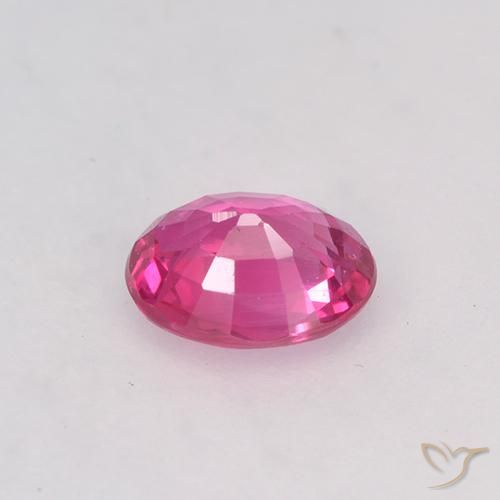 Saphir Rose vif naturelle ovale, 0.42 ct, VVS-VS