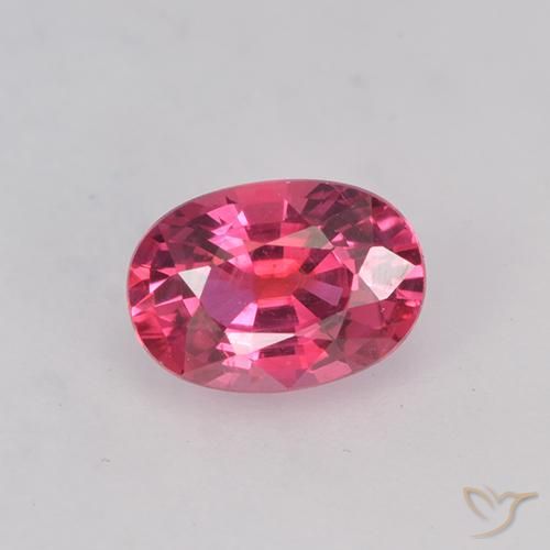 0.58ct Naturel Rose intense Saphir, ovale, VVS-VS
