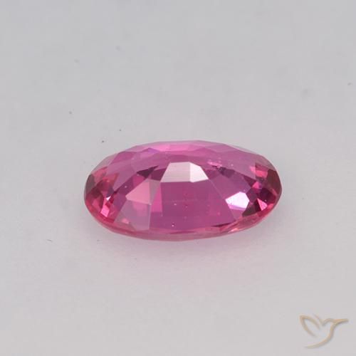 Saphir Rose vif naturelle ovale, 0.49 ct, VVS-VS