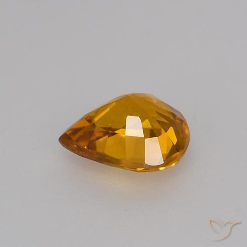 Saphir Or naturelle En forme de poire, 0.79 ct, VS