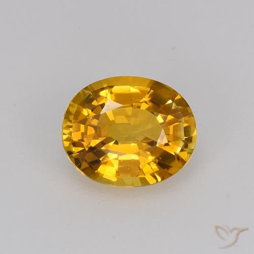 0.75ct Naturel Orange-or Saphir, ovale, VVS-VS