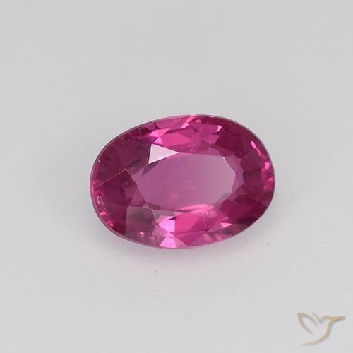 Saphir Rose-magenta naturelle ovale, 0.52 ct, VVS-VS