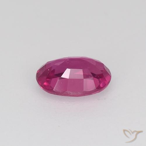 Saphir Rose-magenta naturelle ovale, 0.52 ct, VVS-VS