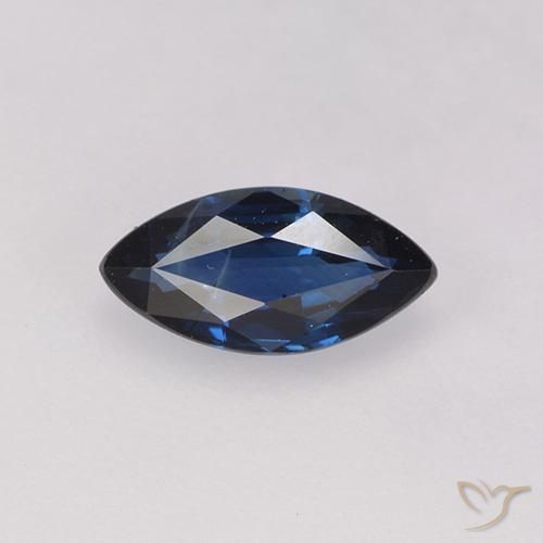 0.71ct Naturel Bleu crépuscule Saphir, Marquise, VS