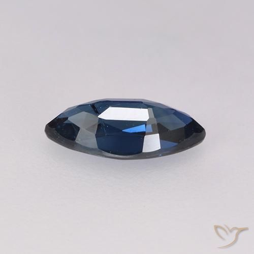 Saphir Bleu crépuscule naturelle Marquise, 0.71 ct, VS