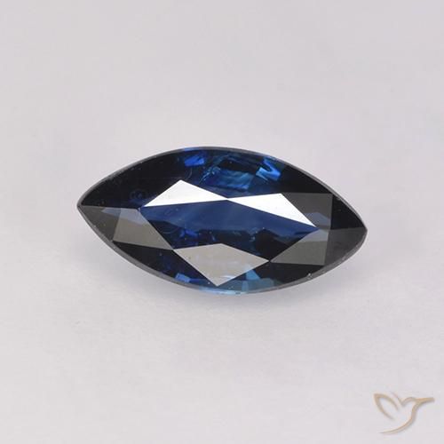 0.76ct Naturel Bleu minuit Saphir, Marquise, VVS-VS