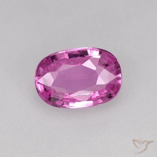 0.71ct Naturel Rose moyen Saphir, ovale, VVS-VS