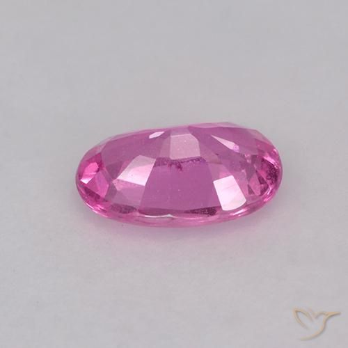 Saphir Rose foncé naturelle ovale, 0.66 ct, VS