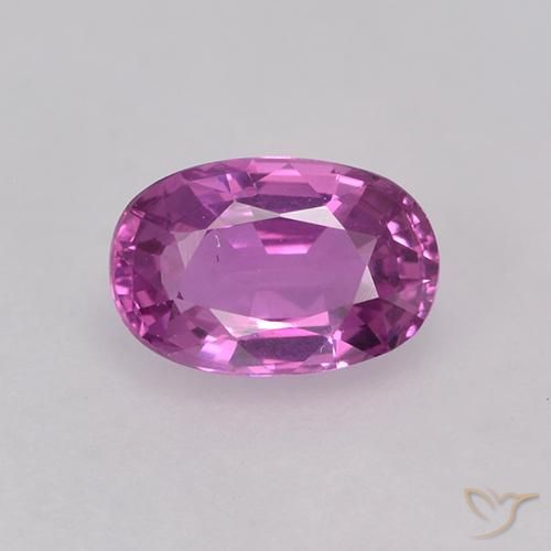 0.85ct Naturel Magenta vif Saphir, ovale, VVS