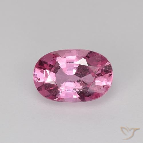 0.76ct Naturel Rose intense Saphir, ovale, VS