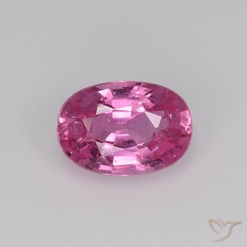 0.77ct Naturel Rose moyen Saphir, ovale, VS