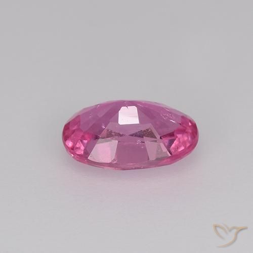Saphir Rose moyen naturelle ovale, 0.77 ct, VS