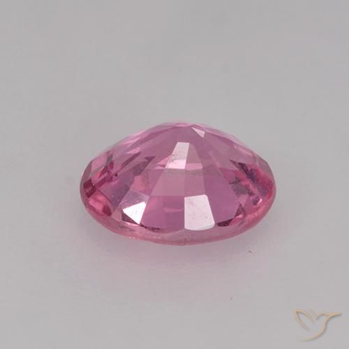 Saphir Rose vif naturelle ovale, 0.78 ct, VS