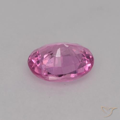 Saphir Rose moyen naturelle ovale, 0.66 ct, VVS-VS