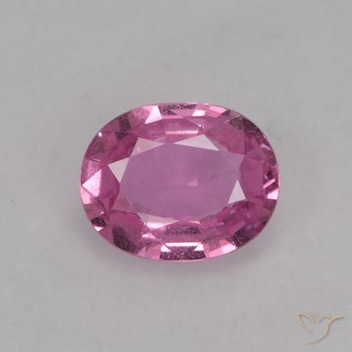 0.73ct Naturel Rose moyen Saphir, ovale, VVS-VS