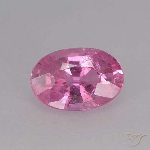 0.68ct Naturel Rose intense Saphir, ovale, VVS-VS
