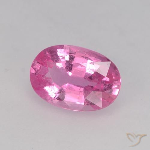 Saphir Rose foncé naturelle ovale, 0.66 ct, VVS-VS