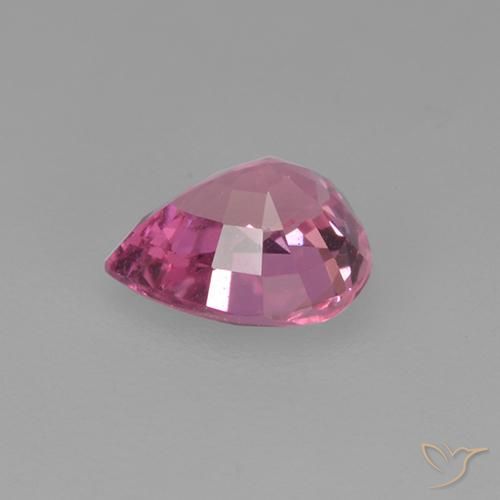 Saphir Rose moyen naturelle En forme de poire, 0.70 ct, VVS-VS