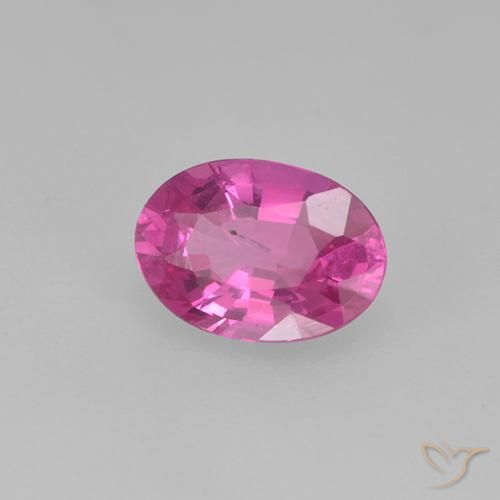 Saphir Rose moyen naturelle ovale, 0.48 ct, VS