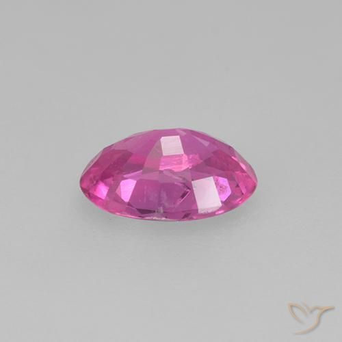Saphir Rose moyen naturelle ovale, 0.48 ct, VS
