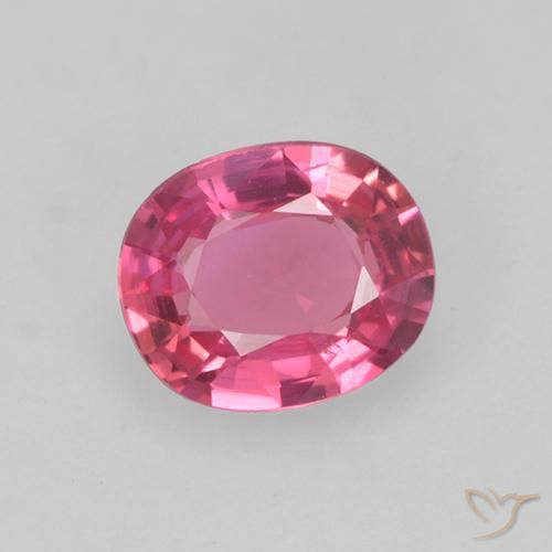 0.42ct Naturel Rose magenta Saphir, ovale, VS