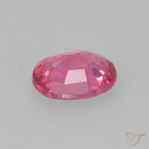 Saphir Rose magenta naturelle ovale, 0.42 ct, VS