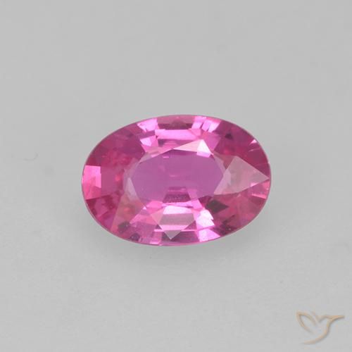 0.40ct Naturel Rose intense Saphir, ovale, VS