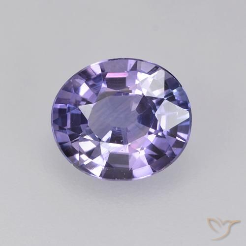 0.76ct Naturel Violet aubergine Saphir, ovale, VS