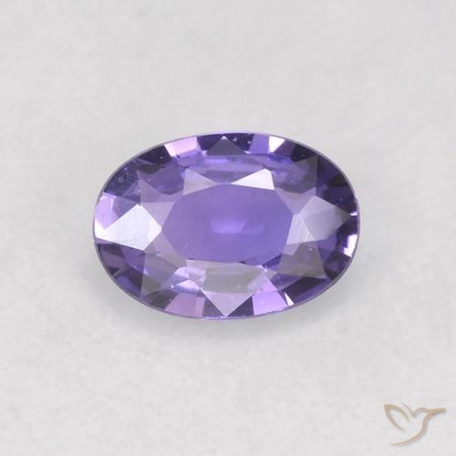 0.50ct Naturel Violet foncé Saphir, ovale, VVS-VS