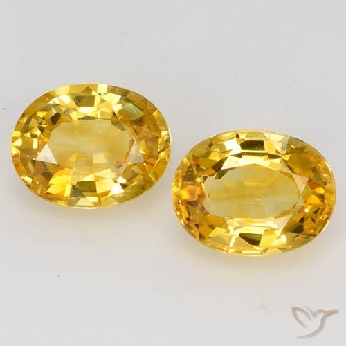 1.53ctw Naturel Doré Saphir, ovale, VS