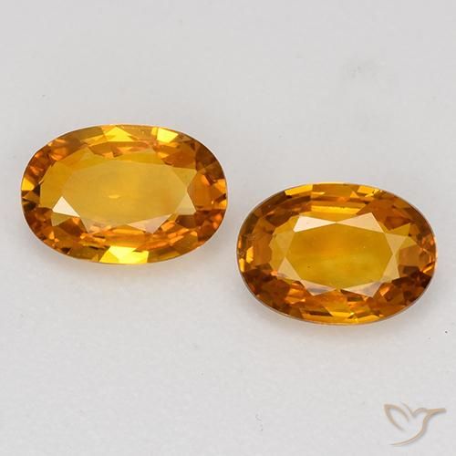 1.17ctw Naturel Orange brunâtre Saphir, ovale, VVS-VS
