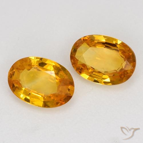 Shop natural 1.25ct Orange moyen Saphir gems, ovale, from Madagascar at GemSelect. In stock, global shipping!