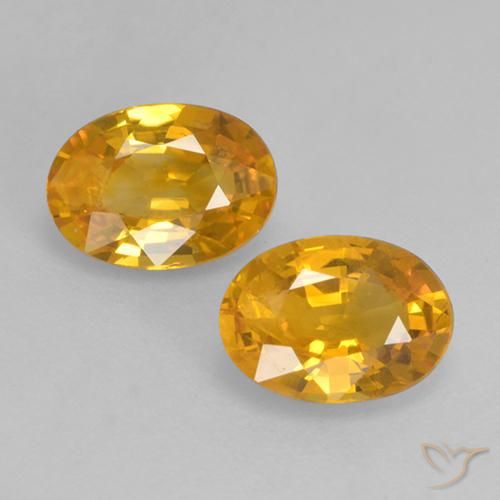 1.43ctw Naturel Abricot orange Saphir, ovale, VS