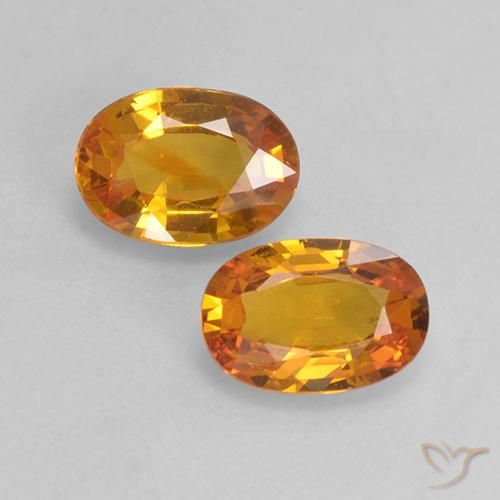 1.35ctw Naturel Abricot orange Saphir, ovale, VS