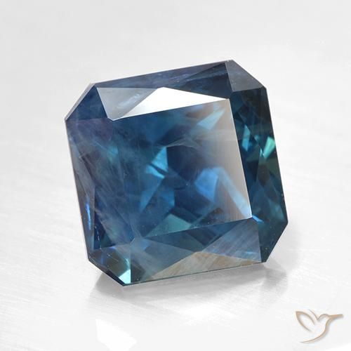 Saphir Bleu marine naturelle Octogone / coupe Émeraude, 2.64 ct, VS