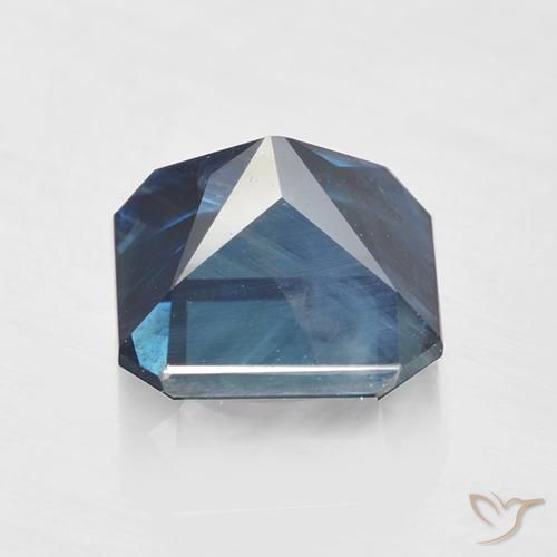 Saphir Bleu marine naturelle Octogone / coupe Émeraude, 2.64 ct, VS