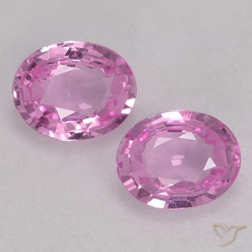 0.82ctw Naturel Pourpre rose vif Saphir, ovale, VVS-VS