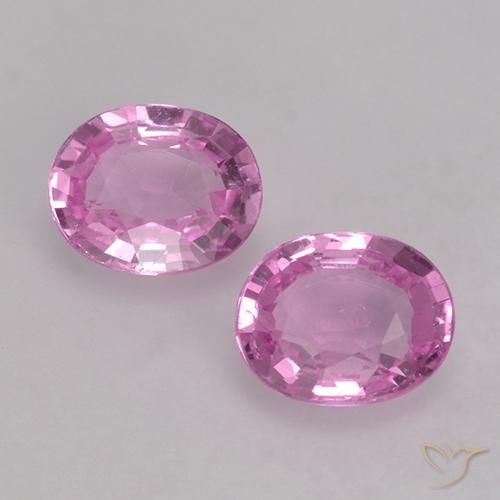 0.80ctw Naturel Pourpre rose vif Saphir, ovale, VS