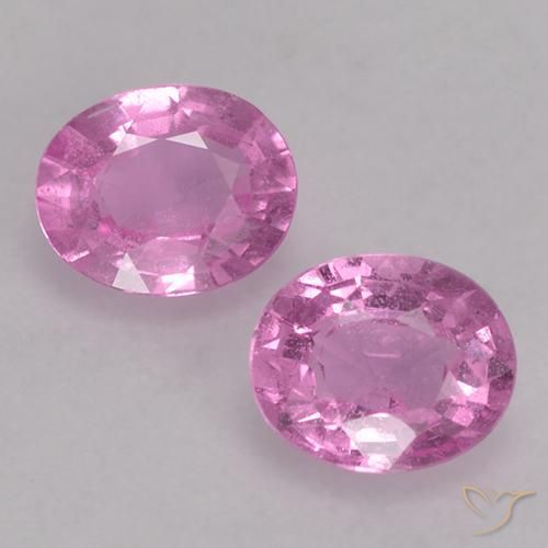 0.72ctw Naturel Pourpre moyen Saphir, ovale, VS