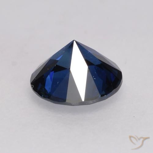 Saphir Bleu foncé naturelle Tour, 0.55 ct, VVS-VS
